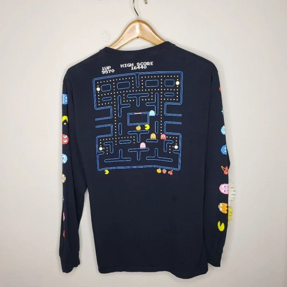 Pac-Man graphic t-shirt black size Medium - Picture 3 of 12